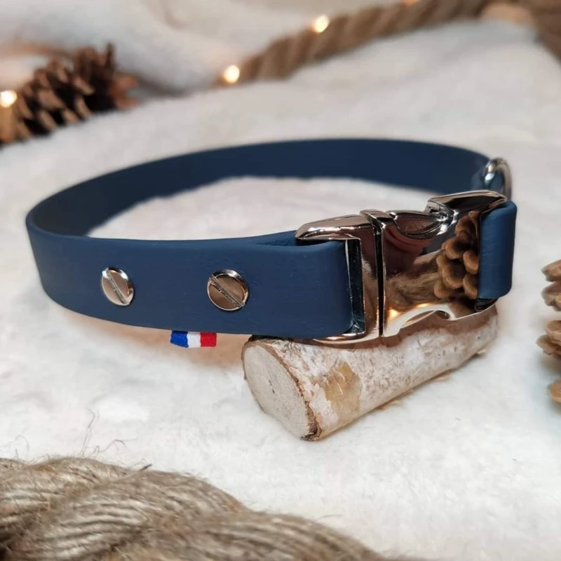 Les Ateliers De Shiro | Collier Pour Chien Biothane Couleur " Kérosène" 4 Les Ateliers De Shiro | Collier Pour Chien Biothane Couleur " Kérosène" – Image 2