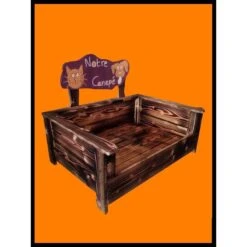 LPB | Canapé En Bois Brûlé Pour Chien Et Chat En Douglas De Bretagne