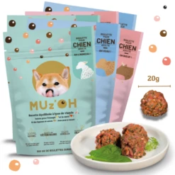 Fournitures Pour Chiens 22 MUz'OH | Chien | Repas Frais 3kg AH L'Agneau, OH' Boeuf, OH Veau