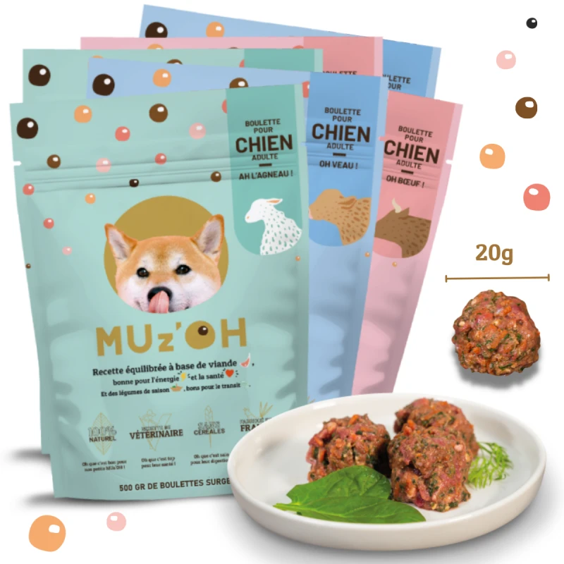 MUz'OH | Chien | Repas Frais 3kg AH L'Agneau, OH' Boeuf, OH Veau 3 MUz'OH | Chien | Repas Frais 3kg AH L'Agneau, OH' Boeuf, OH Veau