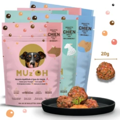 Fournitures Pour Chiens 24 MUz'OH | Chien Repas Frais 5kg OH' Bœuf, OH' Veau, AH L'Agneau