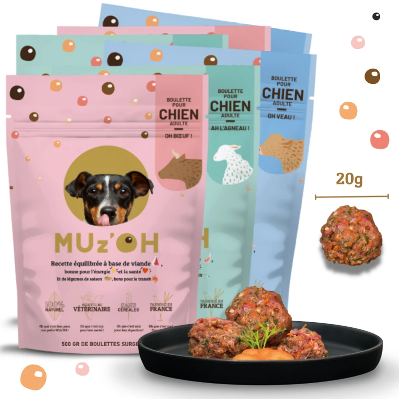 MUz'OH | Chien Repas Frais 5kg OH' Bœuf, OH' Veau, AH L'Agneau 3 MUz'OH | Chien Repas Frais 5kg OH' Bœuf, OH' Veau, AH L'Agneau