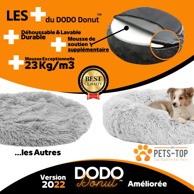 One Pets-Top | Dodo Donut™ | Coussin Confort Pour Petit Chien Et Grand Chien 7 One Pets-Top | Dodo Donut™ | Coussin Confort Pour Petit Chien Et Grand Chien – Image 5