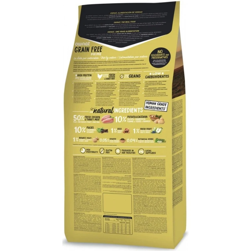 Ownat | Croquettes Sans Céréales Chiot | Prime Grain Free Junior Poulet & Dinde 4 Ownat | Croquettes Sans Céréales Chiot | Prime Grain Free Junior Poulet & Dinde – Image 2