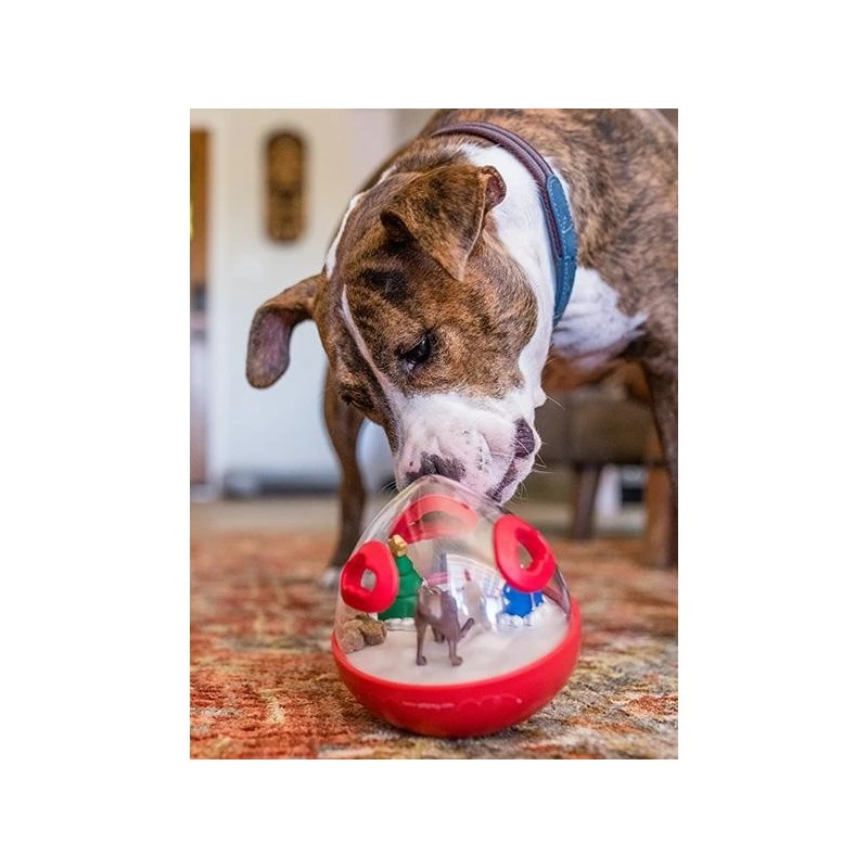 Pet Play | Jouet Distributeur De Friandises Pour Chien - Wobble Ball Rouge 5 Pet Play | Jouet Distributeur De Friandises Pour Chien - Wobble Ball Rouge – Image 3