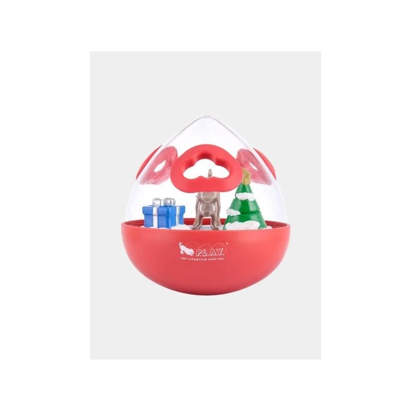 Pet Play | Jouet Distributeur De Friandises Pour Chien - Wobble Ball Rouge 3 Pet Play | Jouet Distributeur De Friandises Pour Chien - Wobble Ball Rouge