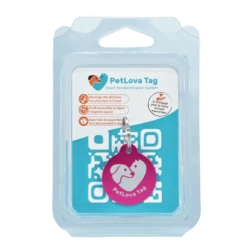 PetLova Tag | Chien Et Chat | Médaille Classique QR Code | ROSE