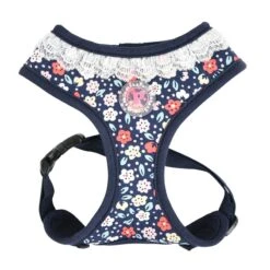 Pinkaholic Crocus | Harnais Pour Petit Chien à Fleurs | Bleu