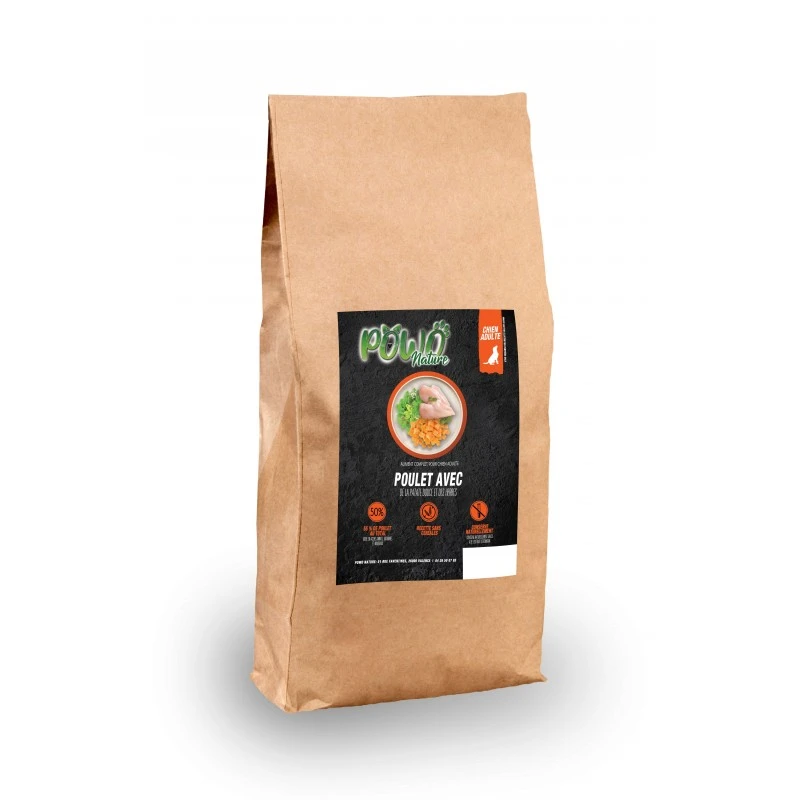 Powo Nature | Croquettes Sans Céréales Pour Chien Adulte Poulet Patate Douce 3 Powo Nature | Croquettes Sans Céréales Pour Chien Adulte Poulet Patate Douce