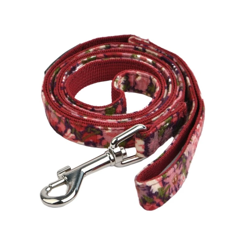 Puppia Gianni | Laisse Doublée à Fleurs | Rouge 3 Puppia Gianni | Laisse Doublée à Fleurs | Rouge