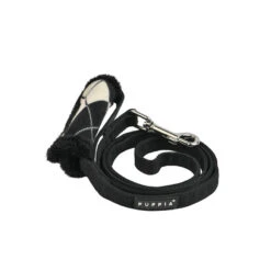 Puppia Jaden | Chien | Laisse Imprimée Solide Diamant | Noir Et Blanc