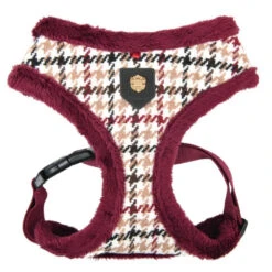 Tre Ponti Puppia Kent | Harnais Pour Chien Réglable Avec Fourrure | Rouge