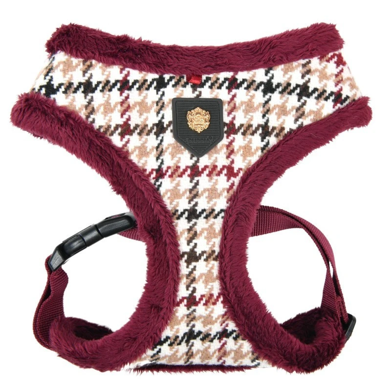 Tre Ponti Puppia Kent | Harnais Pour Chien Réglable Avec Fourrure | Rouge 3 Tre Ponti Puppia Kent | Harnais Pour Chien Réglable Avec Fourrure | Rouge