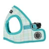 Puppia Luke | Harnais Veste Pour Chien | Motif Carreaux Turquoise