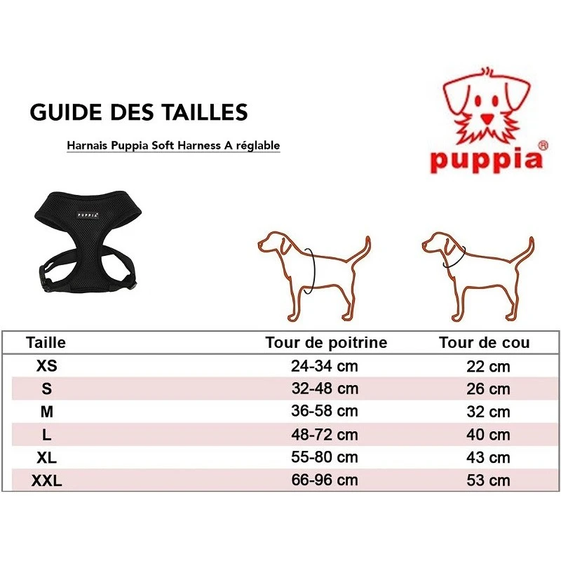Puppia Soft | Harnais Confortable Et Réglable Pour Chien | Orange 5 Puppia Soft | Harnais Confortable Et Réglable Pour Chien | Orange – Image 3