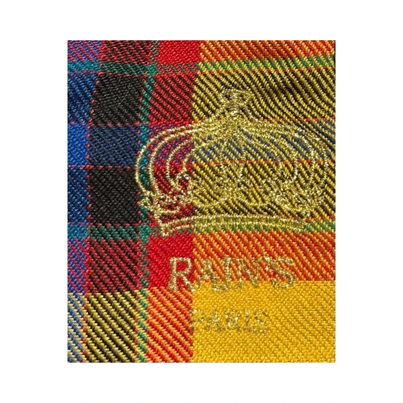 Rain's Paris | Chien | Harnais Gilet Madras Et Sa Laisse Noire 6 Rain's Paris | Chien | Harnais Gilet Madras Et Sa Laisse Noire – Image 4