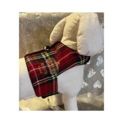 Rain's Paris | Petit Chien | Harnais Gilet écossais Avec Sa Laisse