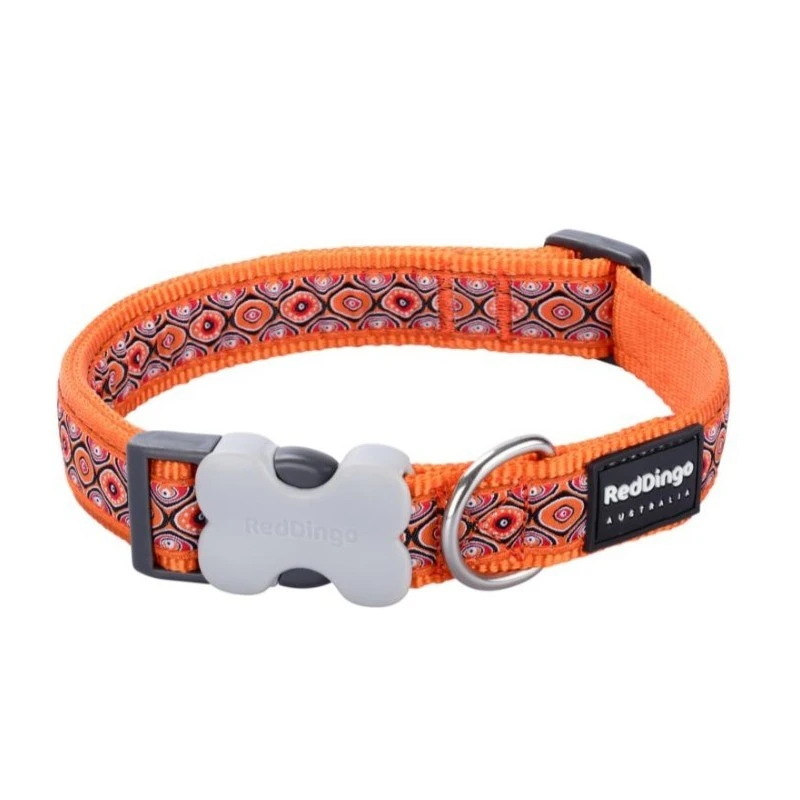 Red Dingo | Collier Pour Chien Snake Eyes Orange 3 Red Dingo | Collier Pour Chien Snake Eyes Orange