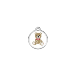 Red Dingo RedDingo | Chien | Médaille En émail Teddy Bear Blanc