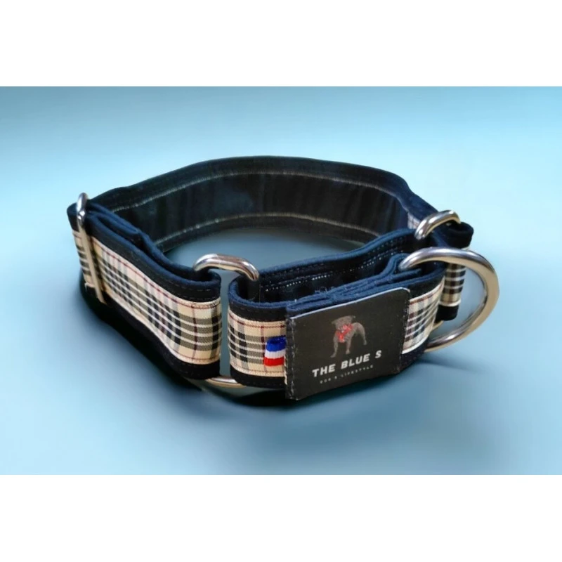 The Blue S | Chien | Collier FURFERRY | Tartan Beige 6 The Blue S | Chien | Collier FURFERRY | Tartan Beige – Image 4