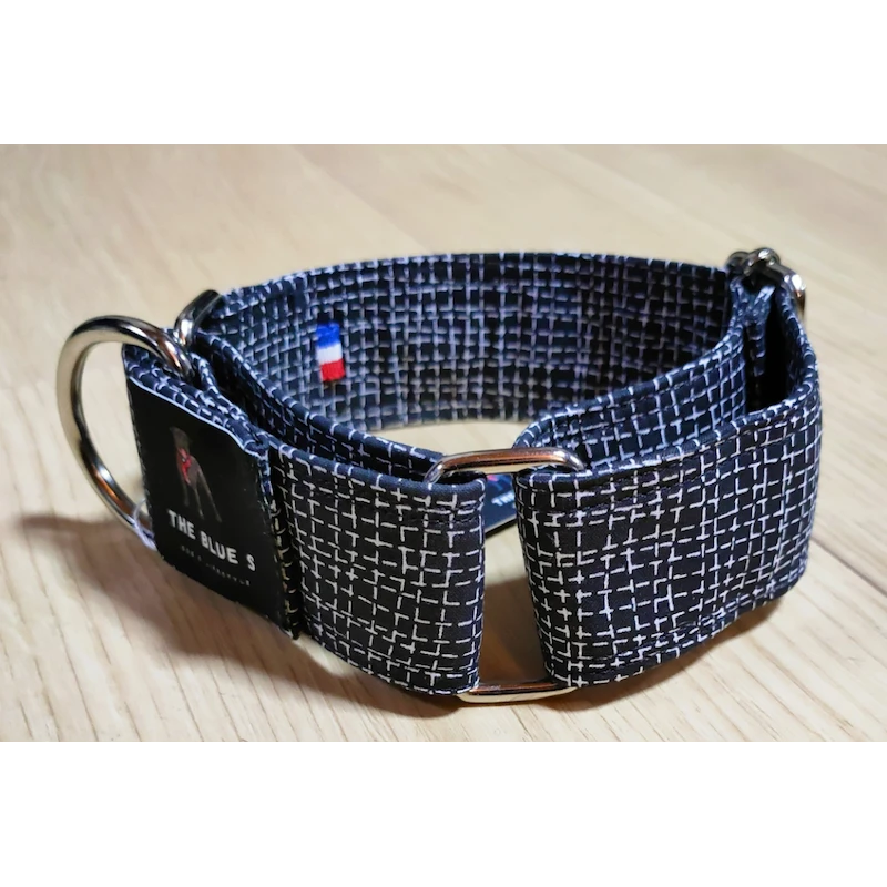 The Blue S | Chien | Collier In Line Noir Et Blanc 6 The Blue S | Chien | Collier In Line Noir Et Blanc – Image 4