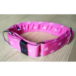 The Blue S | Chien | Collier Mon Beau Satin | Rose