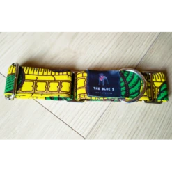 The Blue S | Chien | Collier NAIROBIE | Imprimé Africain Jaune/vert 9 The Blue S | Chien | Collier NAIROBIE | Imprimé Africain Jaune/vert -Fournitures Pour Chiens the blue s chien collier nairobie imprime africain jaunevert 2