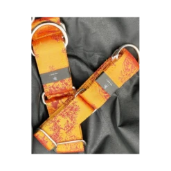 The Blue S | Chien | Collier Soie Chic Loulou | Orange -Fournitures Pour Chiens the blue s chien collier soie chic loulou orange 4