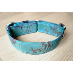 The Blue S | Chien | Collier Soie Chic Loulou | Turquoise -Fournitures Pour Chiens the blue s chien collier soie chic loulou turquoise 1