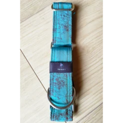 The Blue S | Chien | Collier Soie Chic Loulou | Turquoise -Fournitures Pour Chiens the blue s chien collier soie chic loulou turquoise 2