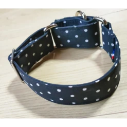 The Blue S | Chien | Collier Spot The Dot | Noir Avec Pois Blanc -Fournitures Pour Chiens the blue s chien collier spot the dot noir avec pois blanc 4