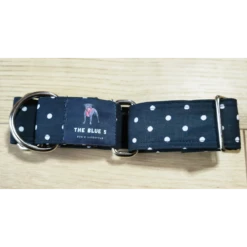 The Blue S | Chien | Collier Spot The Dot | Noir Avec Pois Blanc -Fournitures Pour Chiens the blue s chien collier spot the dot noir avec pois blanc 5