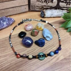 The Soul Key Chakras | Collier Fait Main Chien / Chat | Lithothérapie Animal -Fournitures Pour Chiens the soul key chakras collier fait main chien chat lithotherapie animal 3