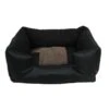 Topzoo | Chien & Chat | Panier Cosy Square Noir 1 Topzoo | Chien & Chat | Panier Cosy Square Noir -Fournitures Pour Chiens topzoo chien chat panier cosy square noir