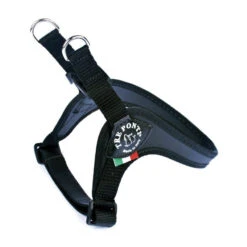 Tre Ponti | Chien | Harnais Classique | Confort Et Réglable | Noir