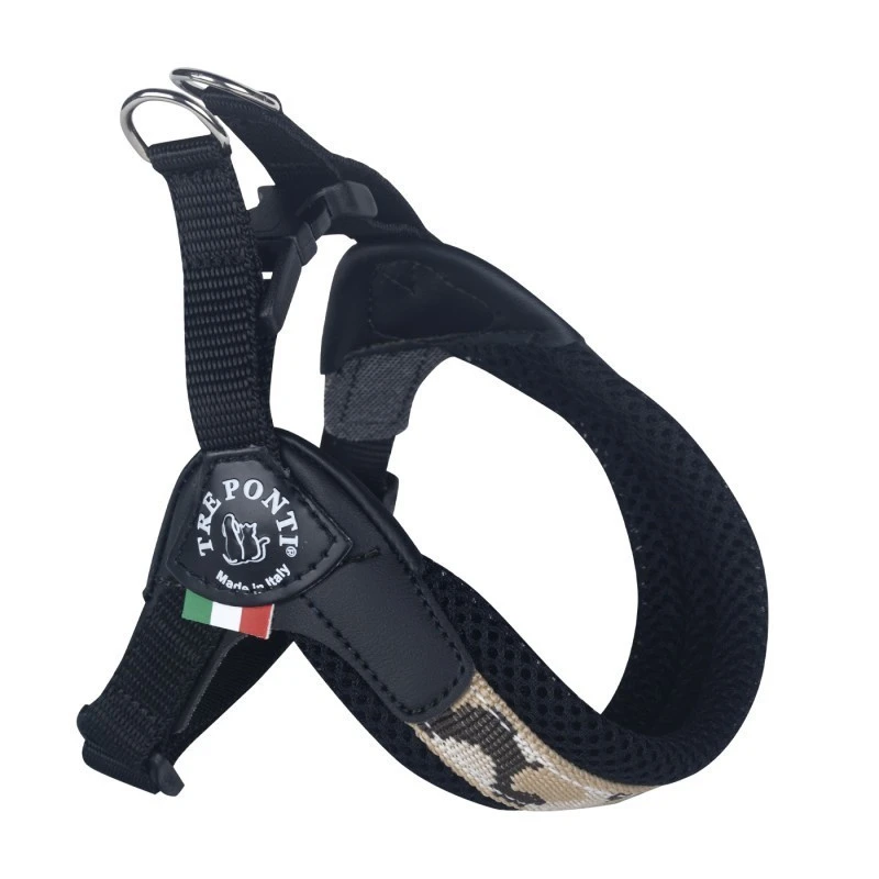 Tre Ponti | Chien | Harnais Penny Camouflage | Confort Et Réglable | Sable 3 Tre Ponti | Chien | Harnais Penny Camouflage | Confort Et Réglable | Sable
