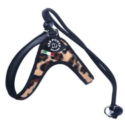 TRE PONTI Jungle Léopard| Harnais Avec Cordon | Taille 1