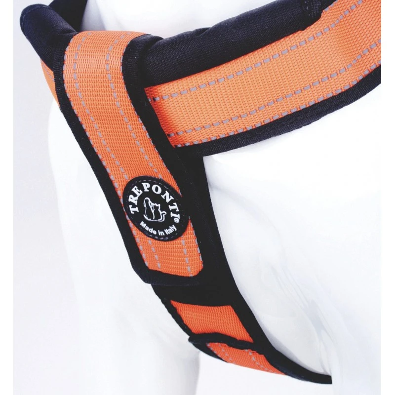 Tre Ponti Primo | Harnais Réfléchissant Avec Poignée Pour Moyen Et Grand Chien | Orange 5 Tre Ponti Primo | Harnais Réfléchissant Avec Poignée Pour Moyen Et Grand Chien | Orange – Image 3