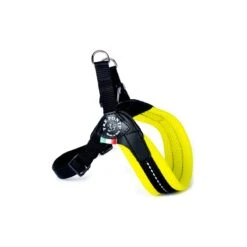 Tre Ponti Sottopancia | Harnais Pour Petit Chien Et Chat Avec Sangle Réglable | Jaune Fluo