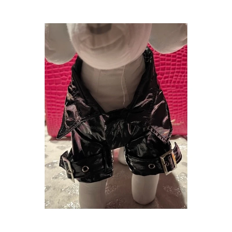 Urban Pup | Chien| Ciré Imperméable Noir Avec Sangles 4 Urban Pup | Chien| Ciré Imperméable Noir Avec Sangles – Image 2