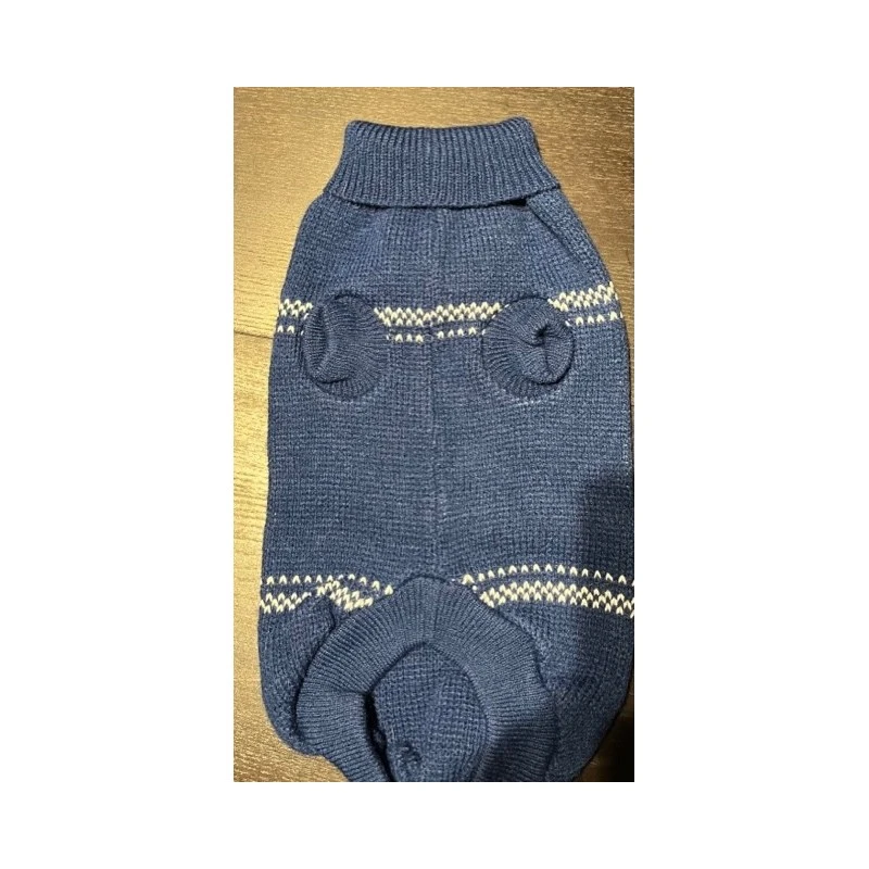 Urban Pup | Chien | Pull Bleu Fleur De Lys 4 Urban Pup | Chien | Pull Bleu Fleur De Lys – Image 2