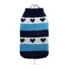 Urban Pup | Chien | Pull Rayé Bleu à Cœurs 2 Urban Pup | Chien | Pull Rayé Bleu à Cœurs -Fournitures Pour Chiens urban pup chien pull raye bleu a coeurs