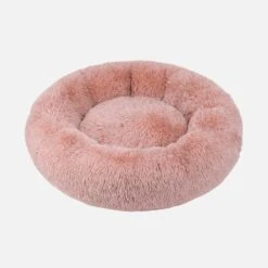 Wouapy | Chien Et Chat | Corbeille Ronde Moelleuse | Rose
