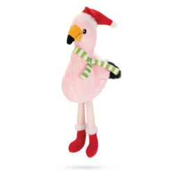 Wouapy | Chien | Jouet Cadeau De Noël | Peluche Flamand Rose