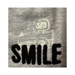 Wouapy | Chien | Sweat Gris Imprimé SMILE -Fournitures Pour Chiens wouapy chien sweat gris imprime smile 2