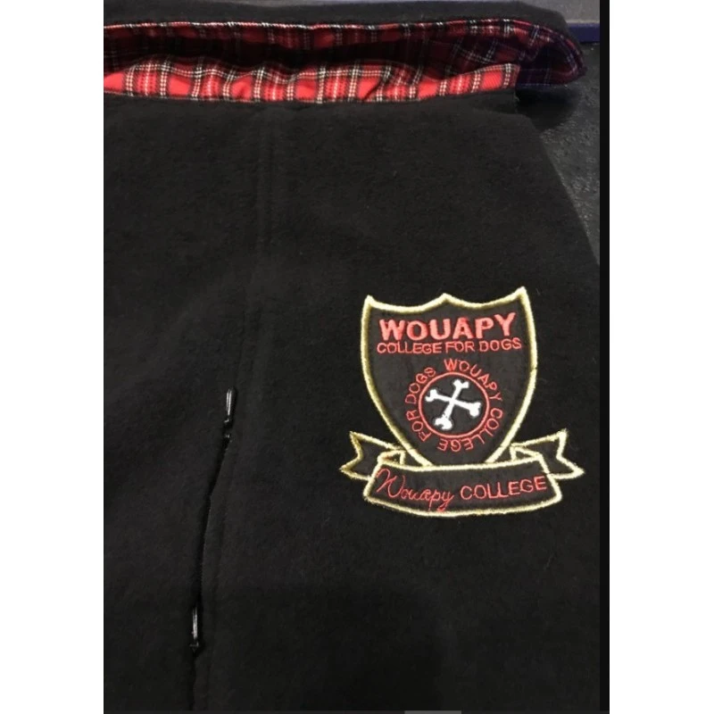 Wouapy College | Manteau Pour Chien | Noir Et Ecossais 4 Wouapy College | Manteau Pour Chien | Noir Et Ecossais – Image 2