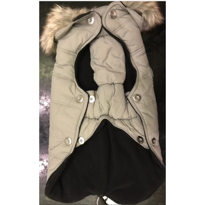 Wouapy | Manteau Parka Pour Chien | Gris 5 Wouapy | Manteau Parka Pour Chien | Gris – Image 3