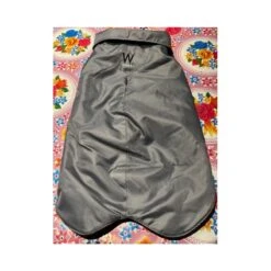 Wouapy | Manteau Pour Grand Chien Imperméable Doublé Polaire | Gris Anthracite