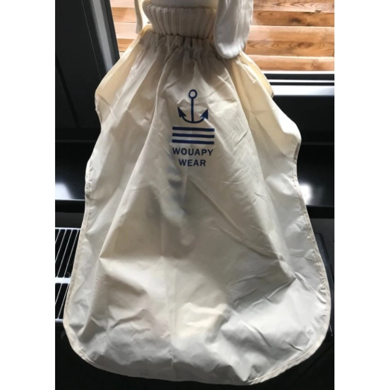 Wouapy | Pull Marin Avec Sa Cape Imperméable | Beige Et Bleu 4 Wouapy | Pull Marin Avec Sa Cape Imperméable | Beige Et Bleu – Image 2