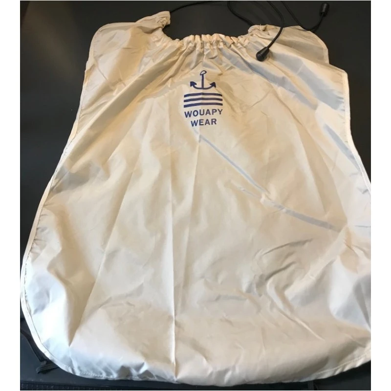 Wouapy | Pull Marin Avec Sa Cape Imperméable | Beige Et Bleu 5 Wouapy | Pull Marin Avec Sa Cape Imperméable | Beige Et Bleu – Image 3